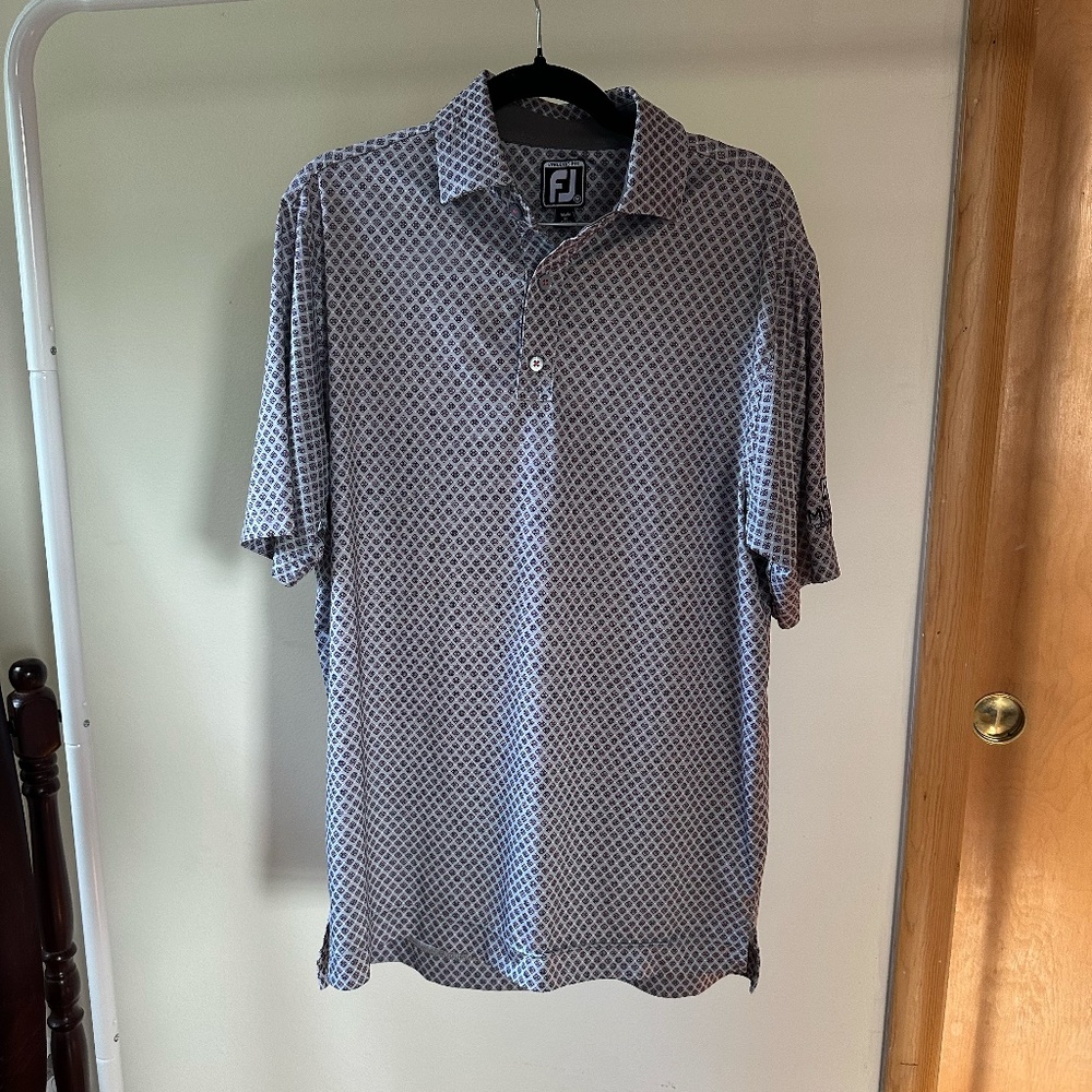 Diamond Pattern Foot Joy Golf Polo